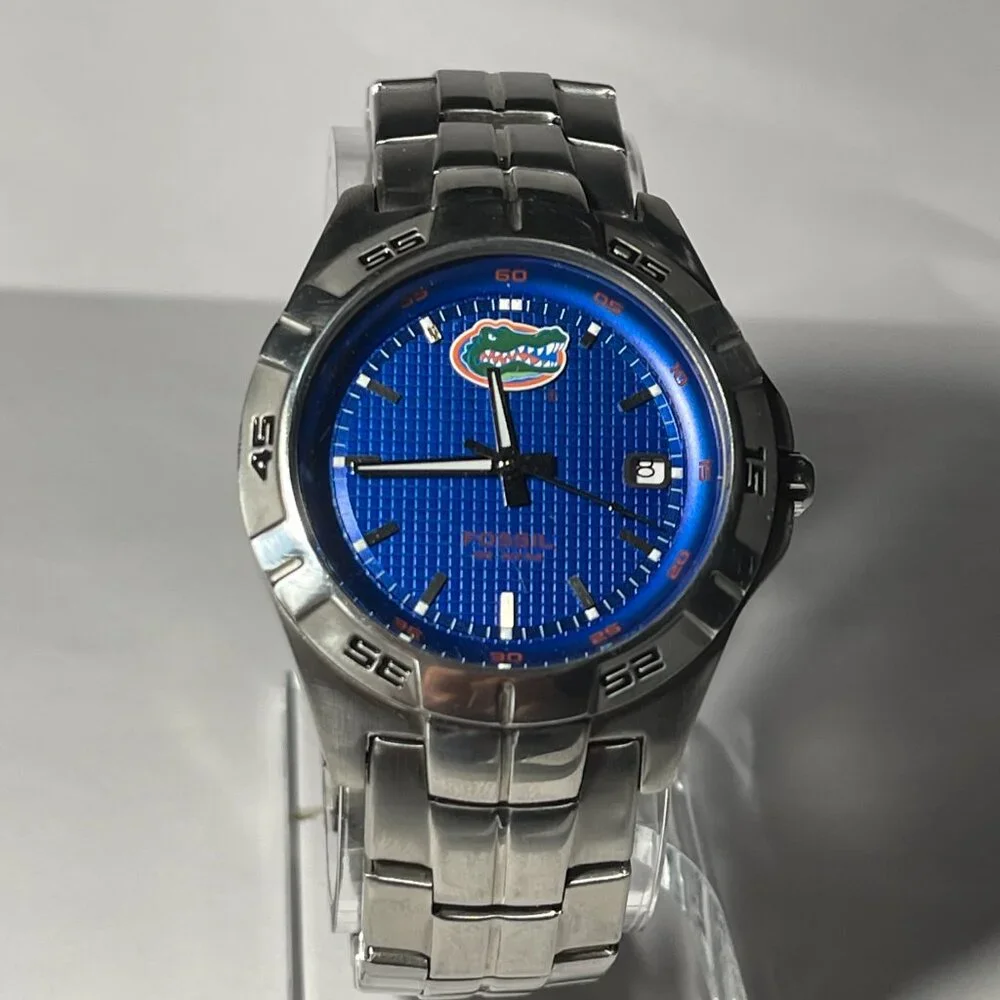 Florida Gators NCAA Stainless-Steel Watch by Fossil NEW (RARE)